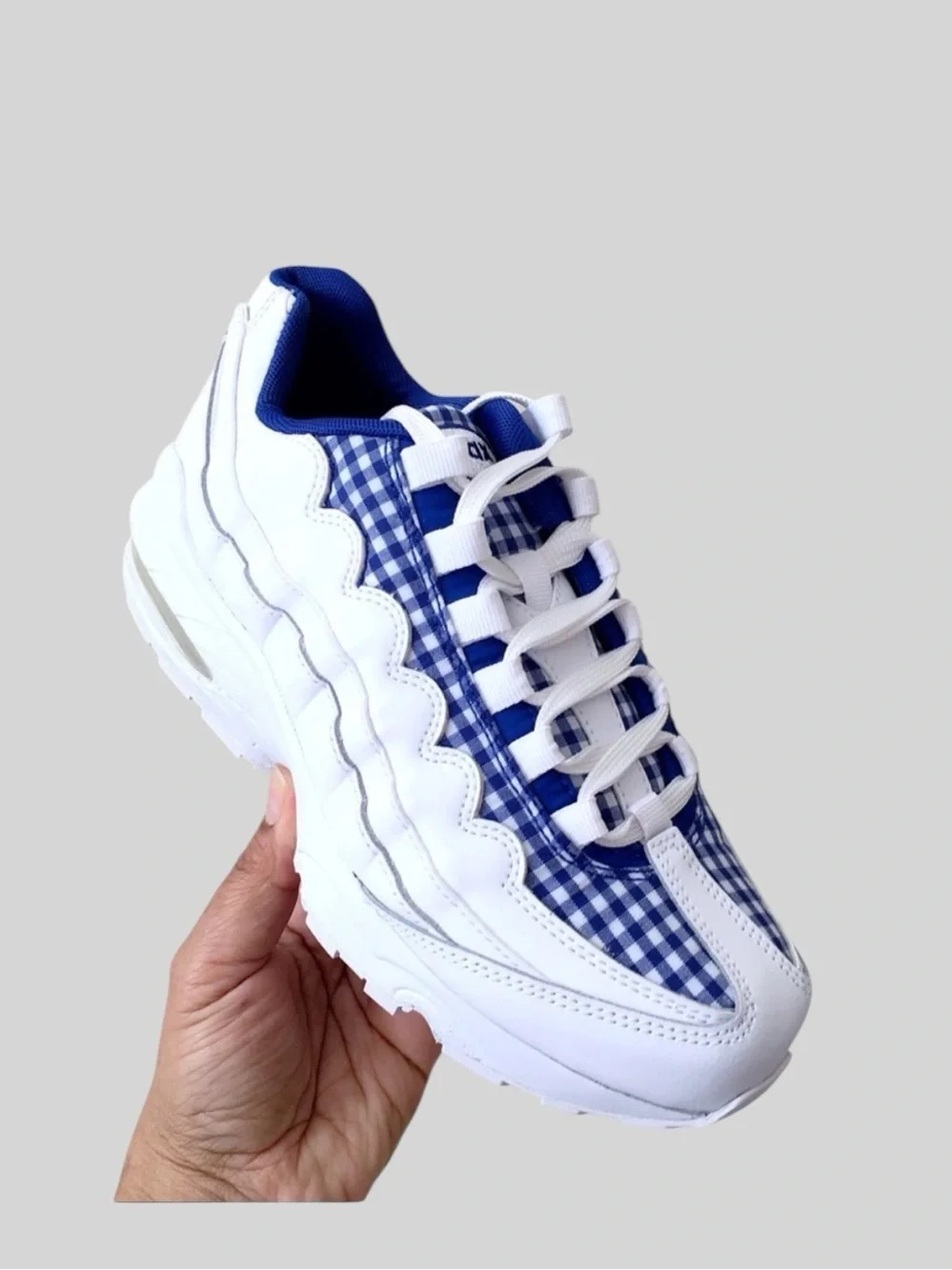 Nike Air Max 95 QS Gingham Sneakers Size 6Y/ 7.5 Women